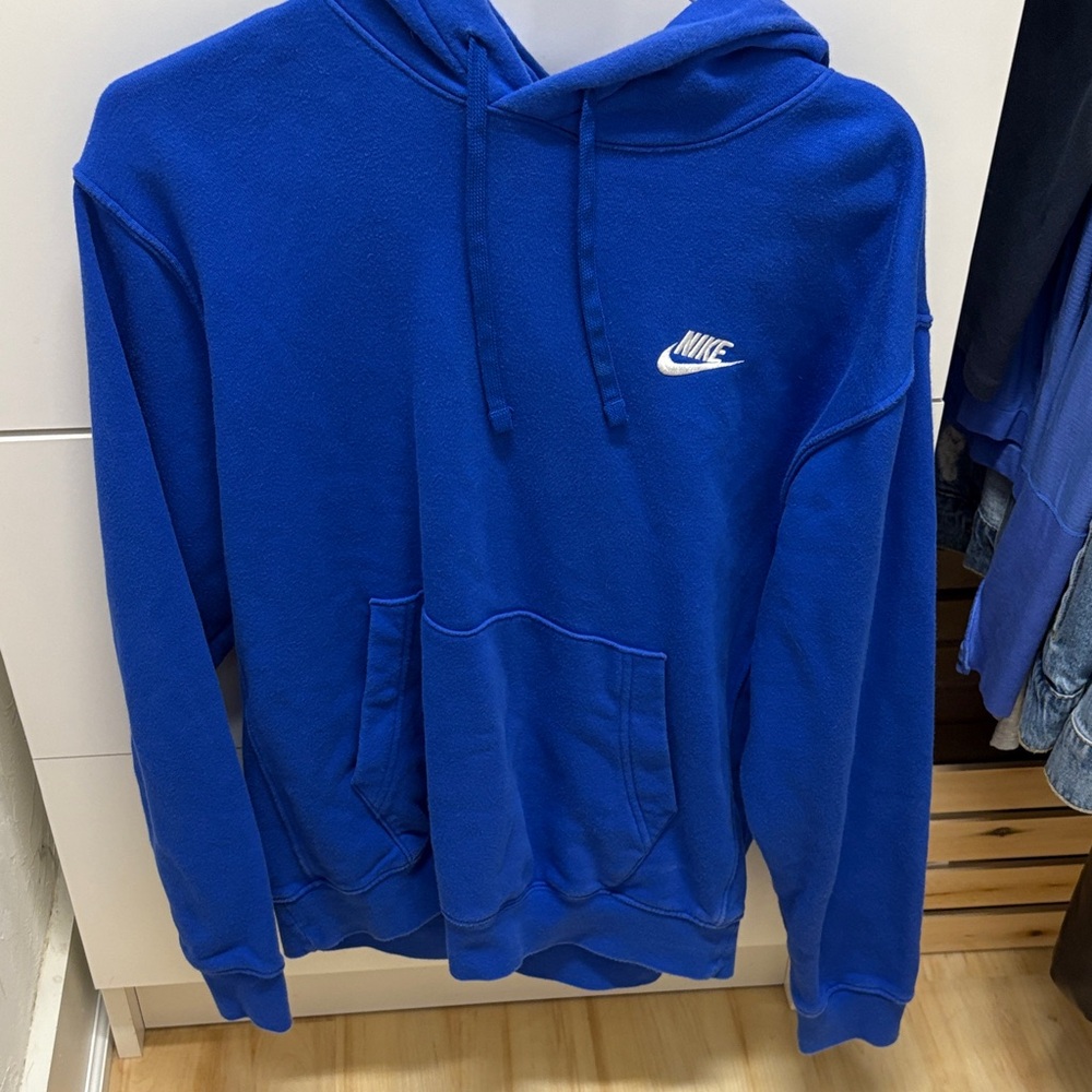 Nike Men's Royal Blue Pullover Hoodie
